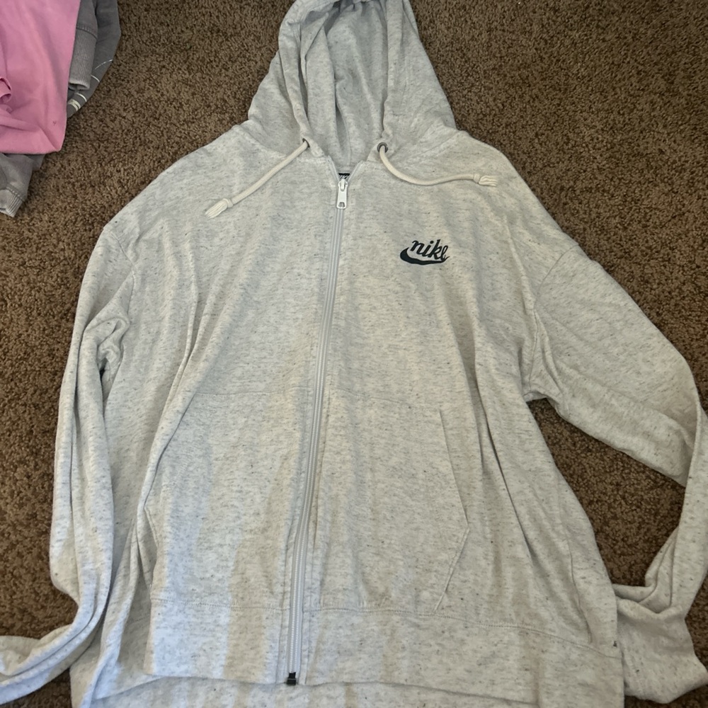 Nike Gray Athletic Zip-Up Jacket